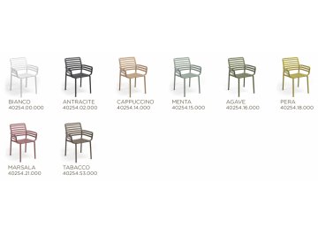 Кресло пластиковое Doga табак