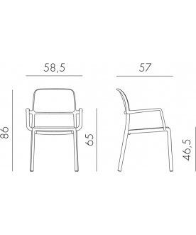 Кресло пластиковое Riva