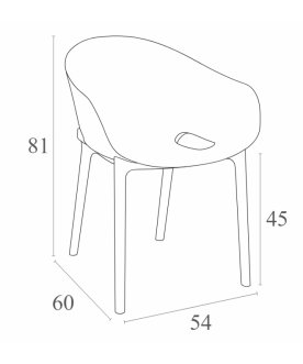 Кресло пластиковое Sky Pro