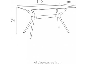 Стол пластиковый Air Table 140