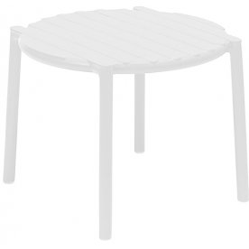 Столик пластиковый журнальный Doga белый