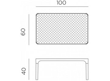 Пластиковый журнальный стол 003/4006402000