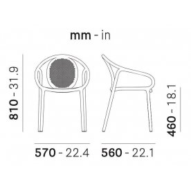 Пластиковый стул 015/3735BE