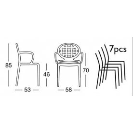 Пластиковое кресло Colette