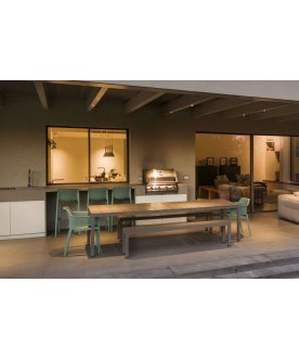 Стул пластиковый барный Net Stool ментоловый