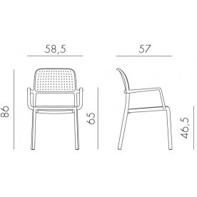 Пластиковый стул Bora