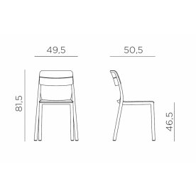 Стул пластиковый Cassia Bistrot