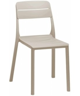 Стул пластиковый Cassia Bistrot бежевый