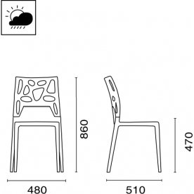 Стул пластиковый Ego-Rock