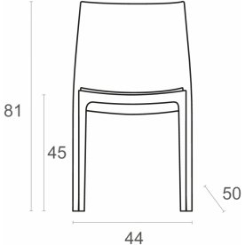 Стул пластиковый Maya оливковый