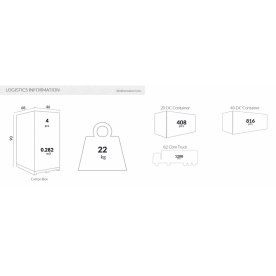 Стул пластиковый полубарный Air Bar 65 красный