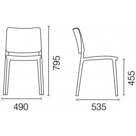 Пластиковый стул PP/joy-s/61