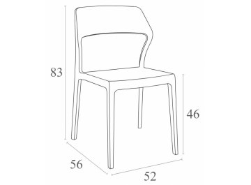 Стул пластиковый Snow
