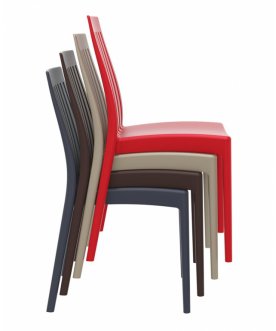 Стул пластиковый Soho темно-серый / темно-серый