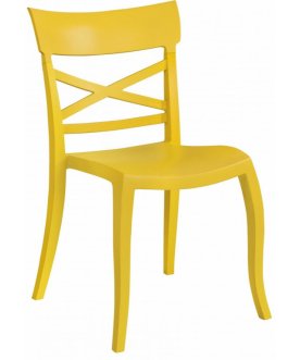 Стул пластиковый XSera-S желтый