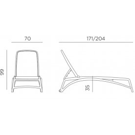 Шезлонг Atlantico