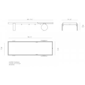 Лежак пластиковый Gatsby Basic тортора