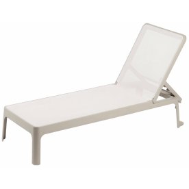 Шезлонг-лежак пластиковый Plano бежевый