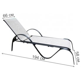 Шезлонг Рио-Люкс- MC-3033N W