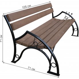 Скамейка Шарики 1 м