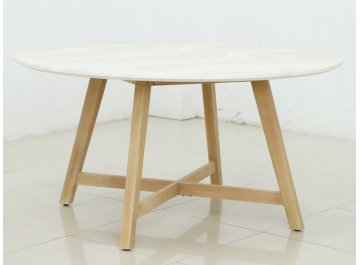 Стол каменный обеденный Mali Ø150 натуральный