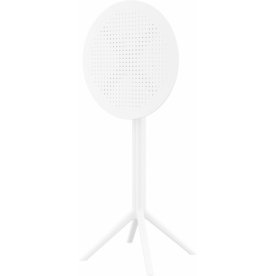 Стол пластиковый барный складной Sky Folding Bar Table 60 белый