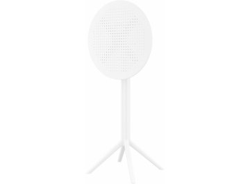 Стол пластиковый барный складной Sky Folding Bar Table 60 белый