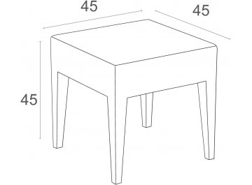 Пластиковый стол Miami Lounge