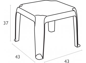 Пластиковый стол Zambak