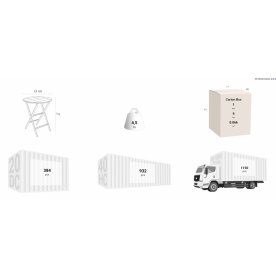 Стол пластиковый Helen Folding Table Ø60