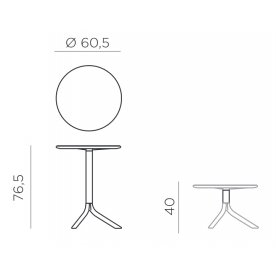 Пластиковый стол Spritz + Spritz Mini