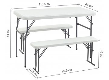 Стол с лавками Соннет