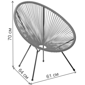 Металлическое кресло Acapulco mult