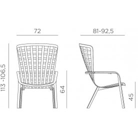 Пластиковое кресло Folio