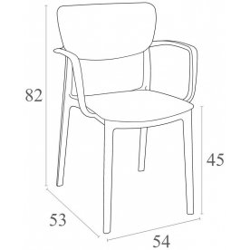 Пластиковое кресло Lisa