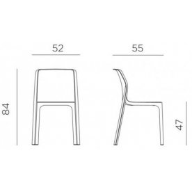 Пластиковый стул Bit