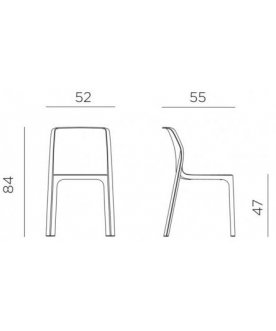 Пластиковый стул Bit