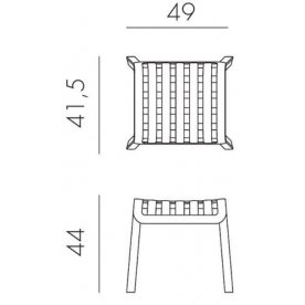 Пластиковый табурет Poggio
