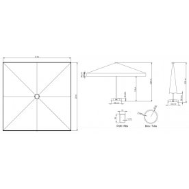 Зонт 50-1011-30/TILT+61-2001-05/W/35