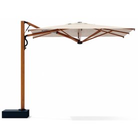 Зонт профессиональный 2.9х2.9 м Astro Timber имитация ироко / слоновая кость