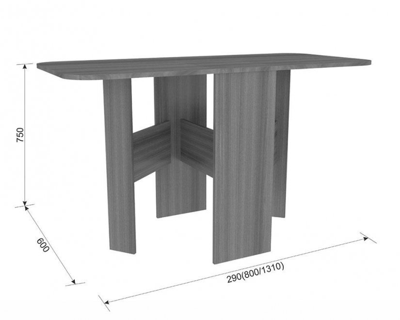 Стол-книжка Мечта венге - Уцененный экземпляр