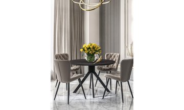 Керамический стол AR1000 темно-серый / черный