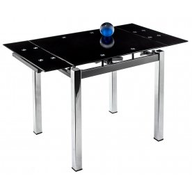 Стол раскладной Kvadro 80 черный - Уцененный экземпляр