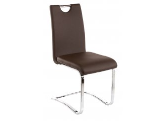 Стул Avola Brown/DC-1050 brown(640)/chrome стул (бр) 1522БР5645 - Отстутсвует спинка.
