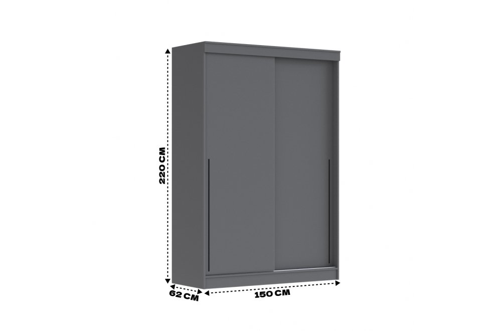 Шкаф-купе Орион 150 графит