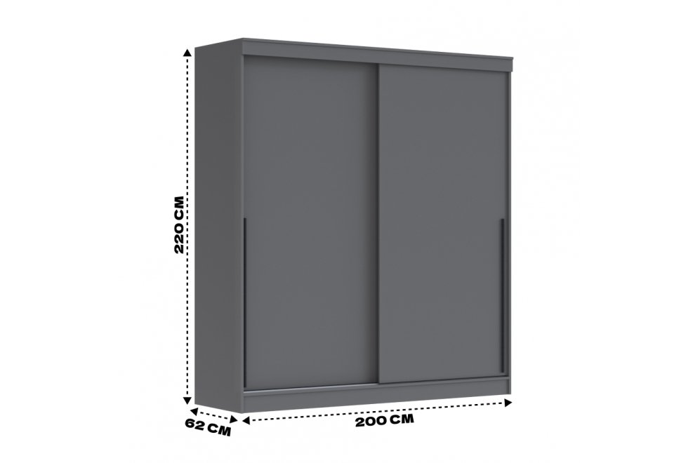 Шкаф-купе Орион 200 графит