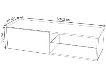 Шкаф навесной Лоук ТИП-36