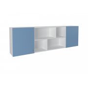 белый / голубой