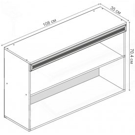 Шкаф навесной Ливорно ЛН-3