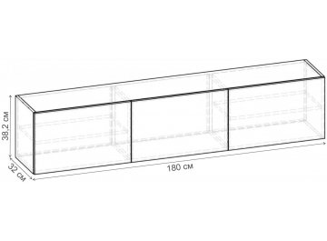 Шкаф навесной Шкаф навесной 1800 ПН.032.1800-01